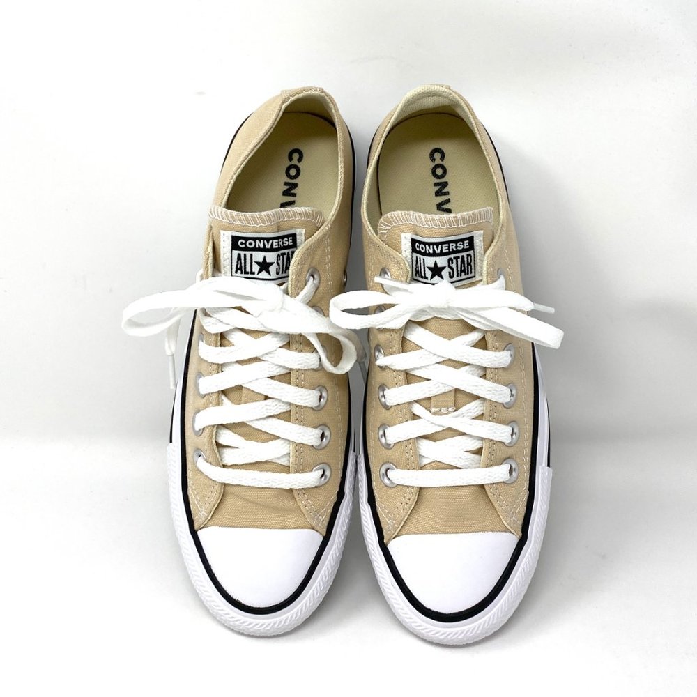 Converse CTAS OX Farro Beige Low Sneakers Canvas M - Picture 4 of 9